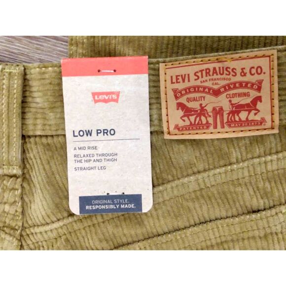 Levi's Women's 27x30 Low Pro Mid Rise Corduroy Pant Golden Brown NWT - Picture 4 of 5
